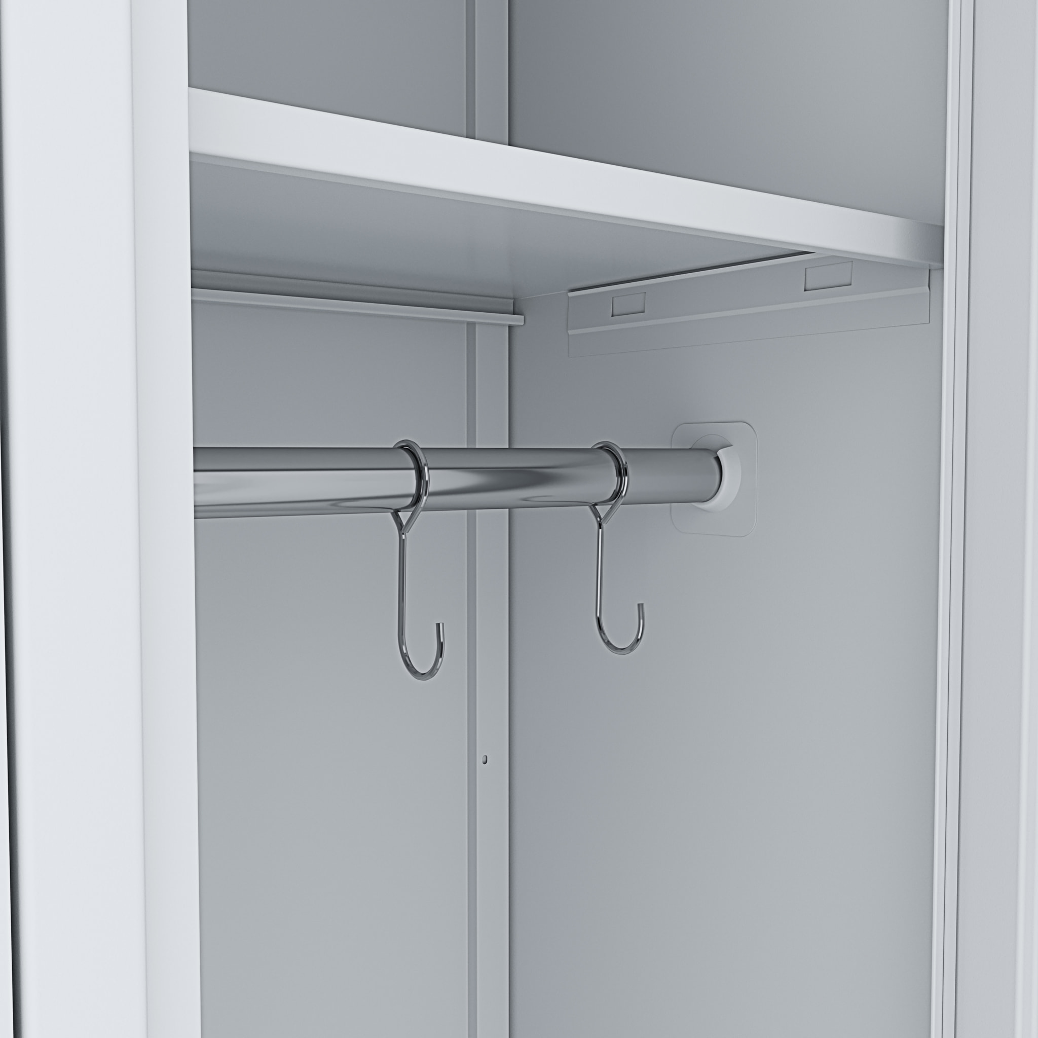 Armadietto Spogliatoio Armadio Sporco Pulito 2 Posti In Lamiera Di Acciaio Salvaspazio Con Chiave Ripiano Appendiabiti Ganci Porta Cartellino Grigio