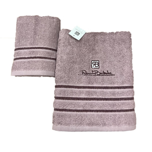 Renato Balestra 1 Set di 2 Asciugamani da bagno (1 viso e 1 bidet) Cipria