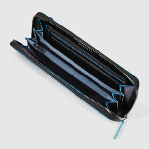 Piquadro Pochette in pelle con tracolla rimovibile, porta carte di credito, portadocumenti e protezione RFID