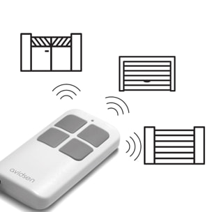 Lot de 4 télécommandes universelles pour motorisations