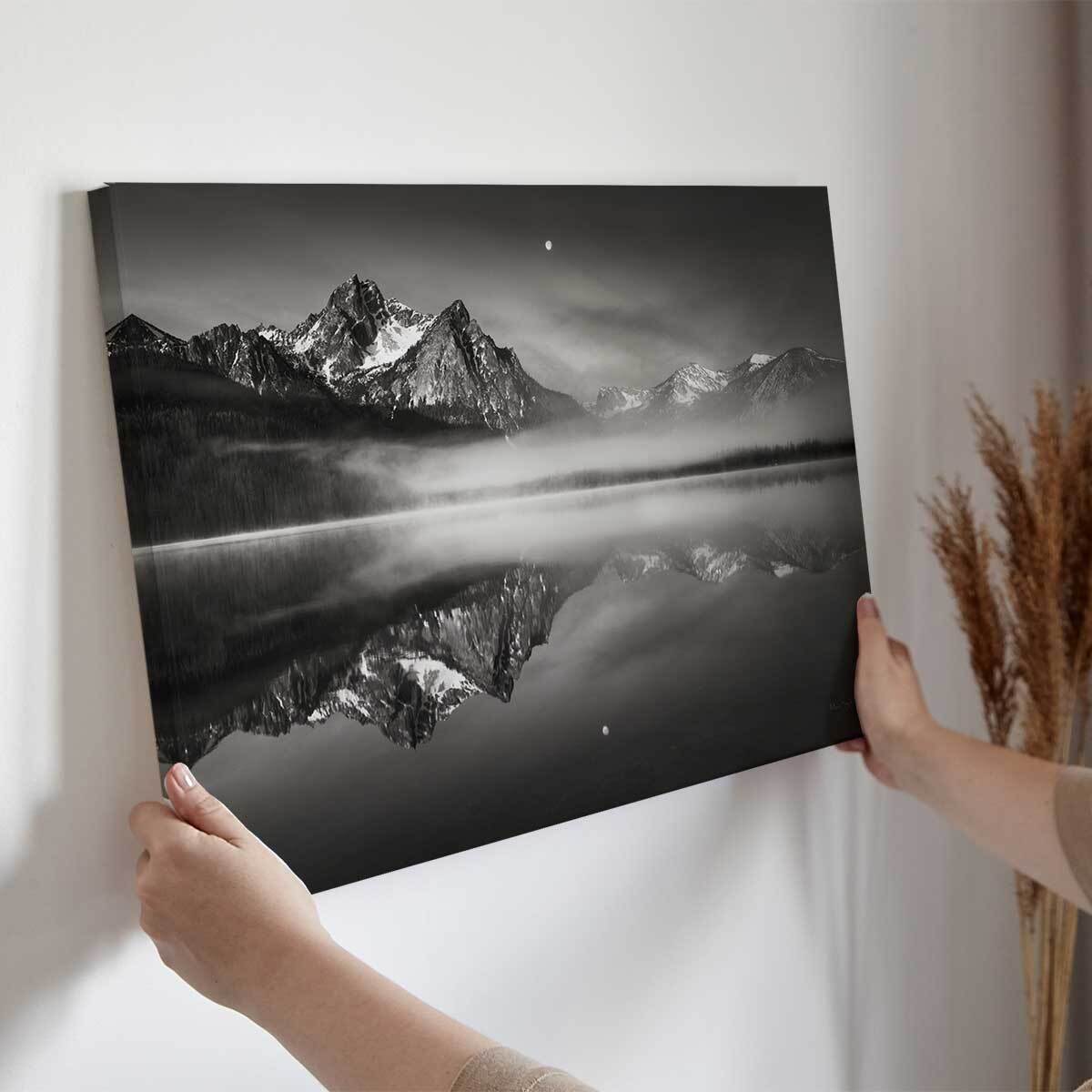 Tableau paysage Coucher de lune Toile imprimée