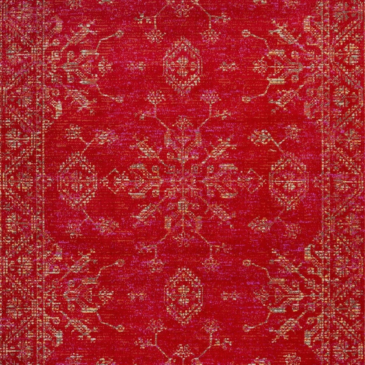 Tapis kilim tissé motif baroque LEPI