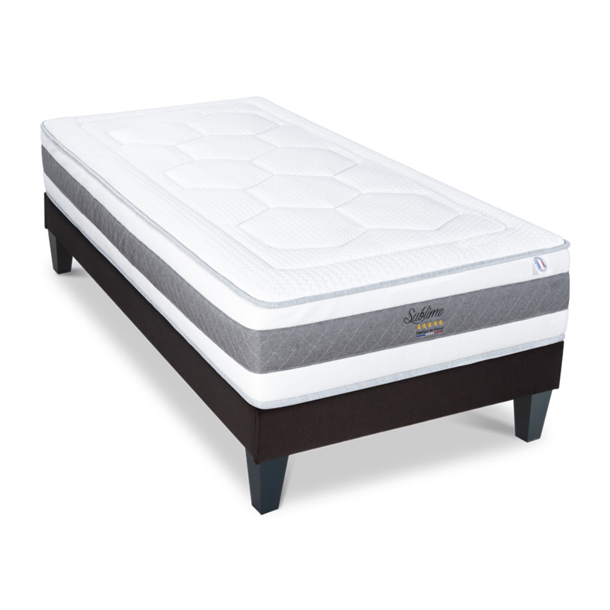 Ensemble Sublime | Matelas Memoire de forme avec sommier en bois