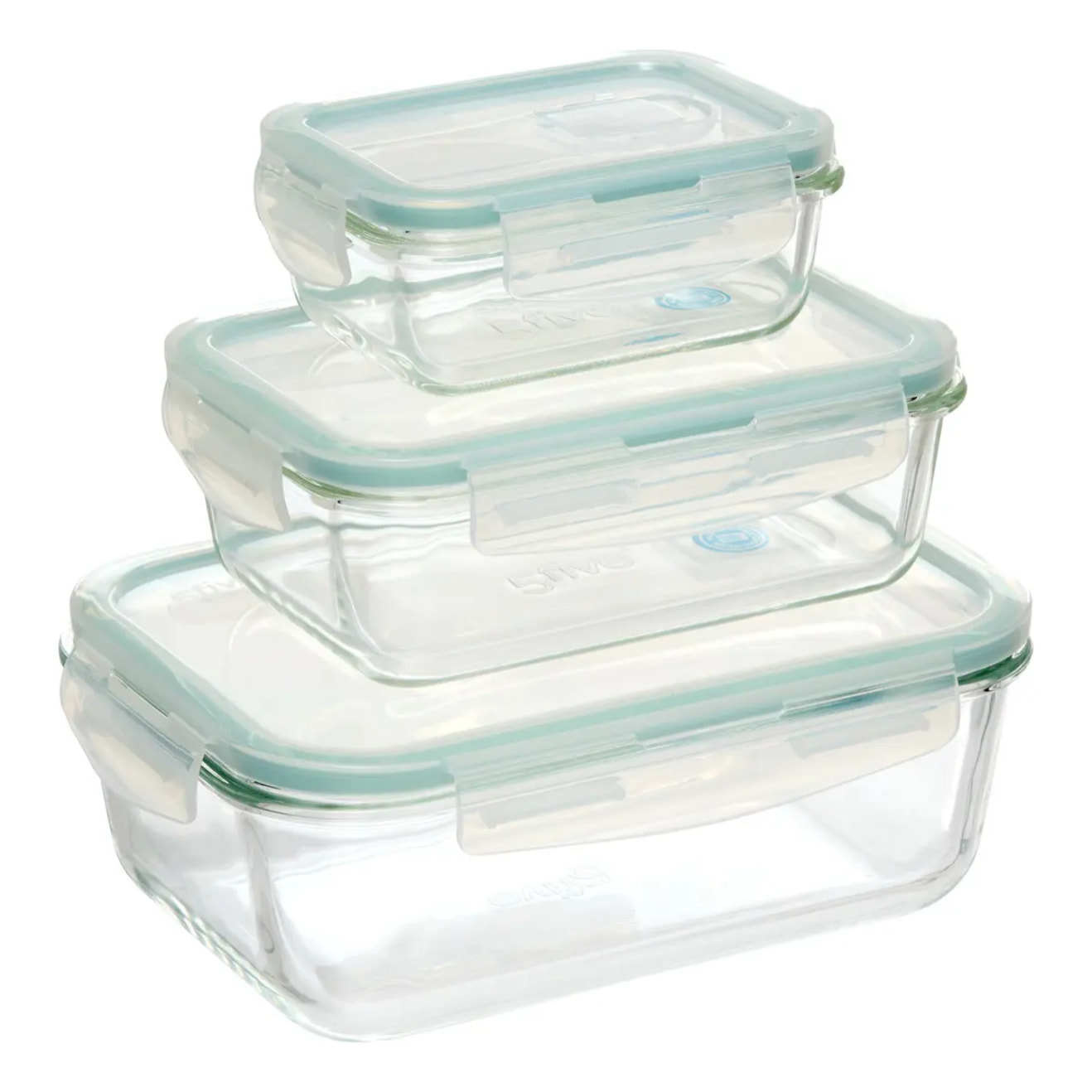 3 grandes boîtes rectangulaire de conservation "Clipeat" verre