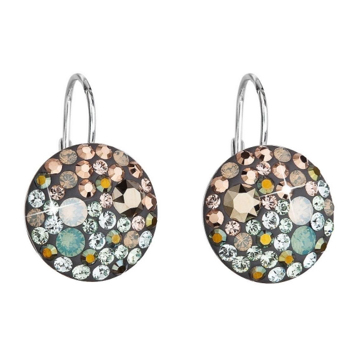 Pendientes Round Brillantin adornado con cristales de Swarovski