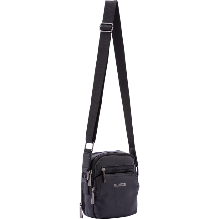 Borsa a tracolla da uomo - Modello False - Ecopelle - 18.0 x 15.0 x 9.0 cm