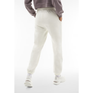 Pantalone jogger donna in felpa con piccola stampa Snoopy