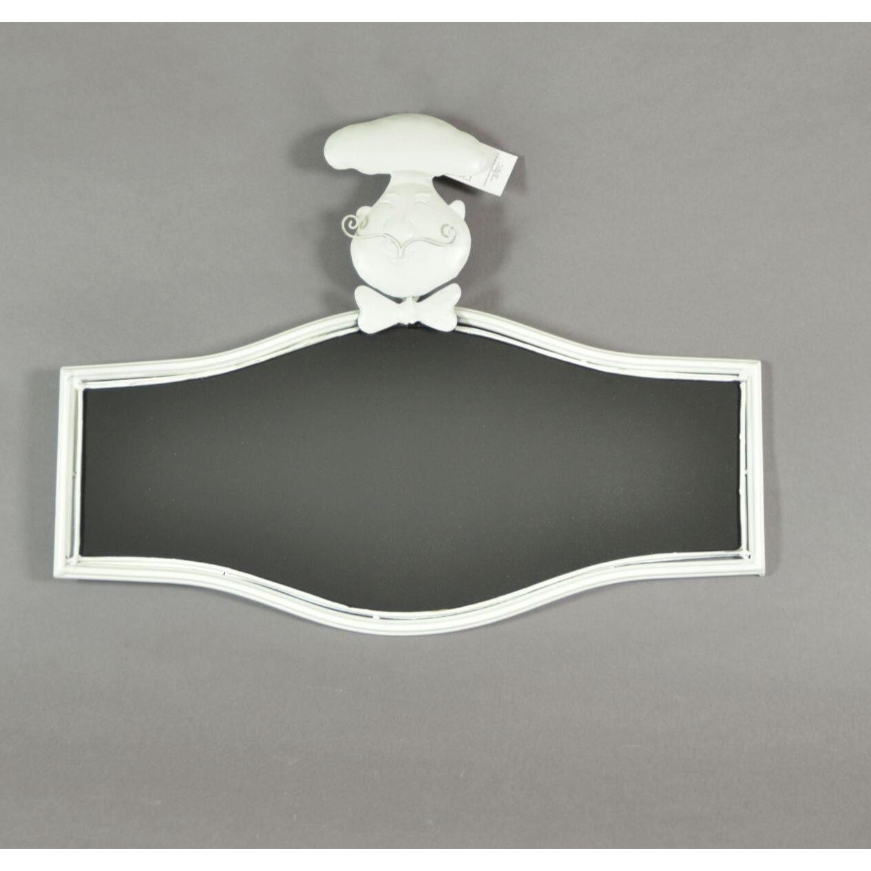 Lavagna in metallo cuoco rettangolare svasato cm54,5x41x2