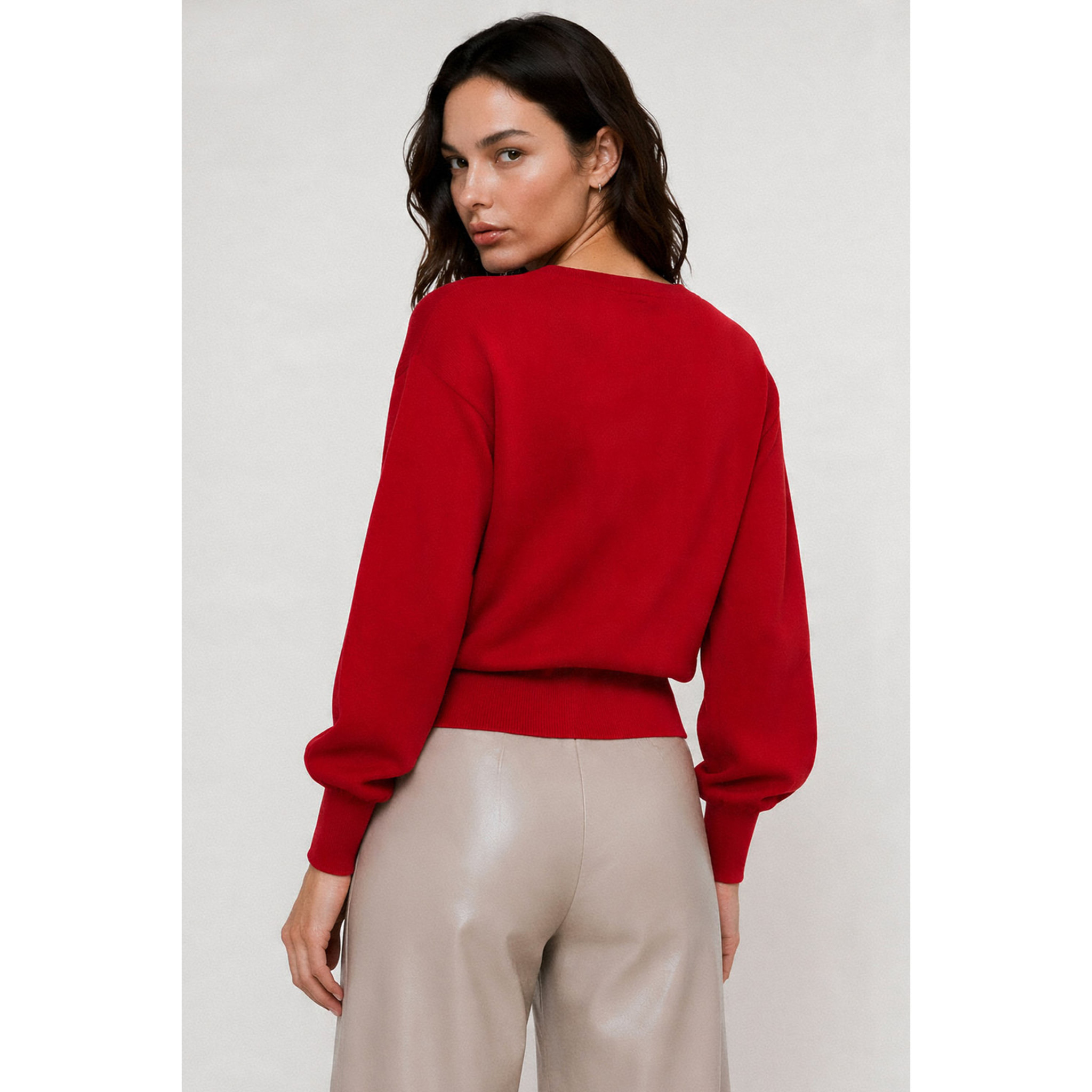 Kocca - Maglia da donna a maniche lunghe con scollo a goccia Donna