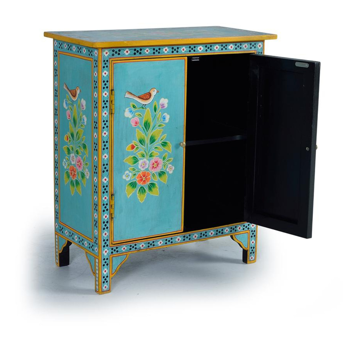 Muebles Auxiliare de Madera de Mango 65 Cm Estilo Étnico Contemporáneo