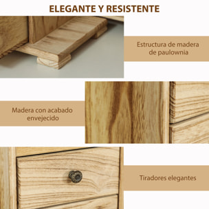 Caja Joyero de Madera de 4 Niveles Joyero Mujer Organizador Grande con 2 Cajones Espejo para Pendientes Anillos Collares Natural