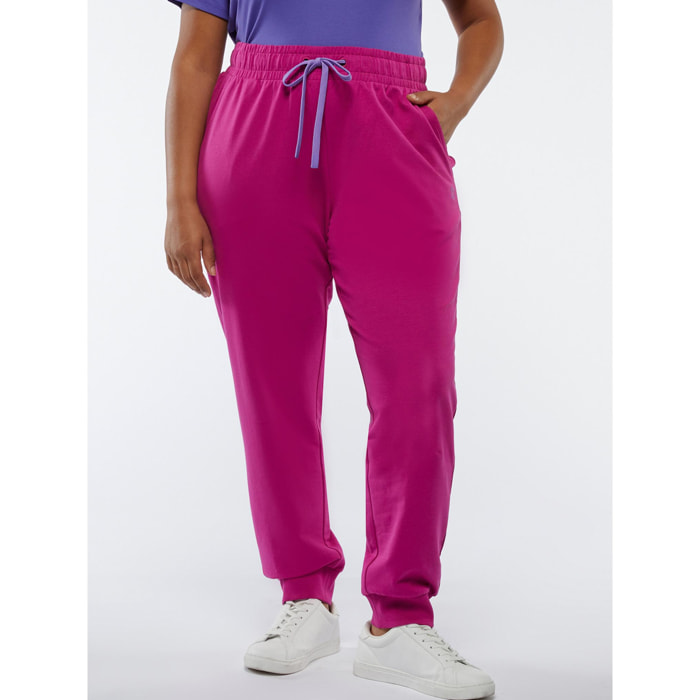 Fiorella Rubino - Pantaloni joggers in felpa - Fucsia