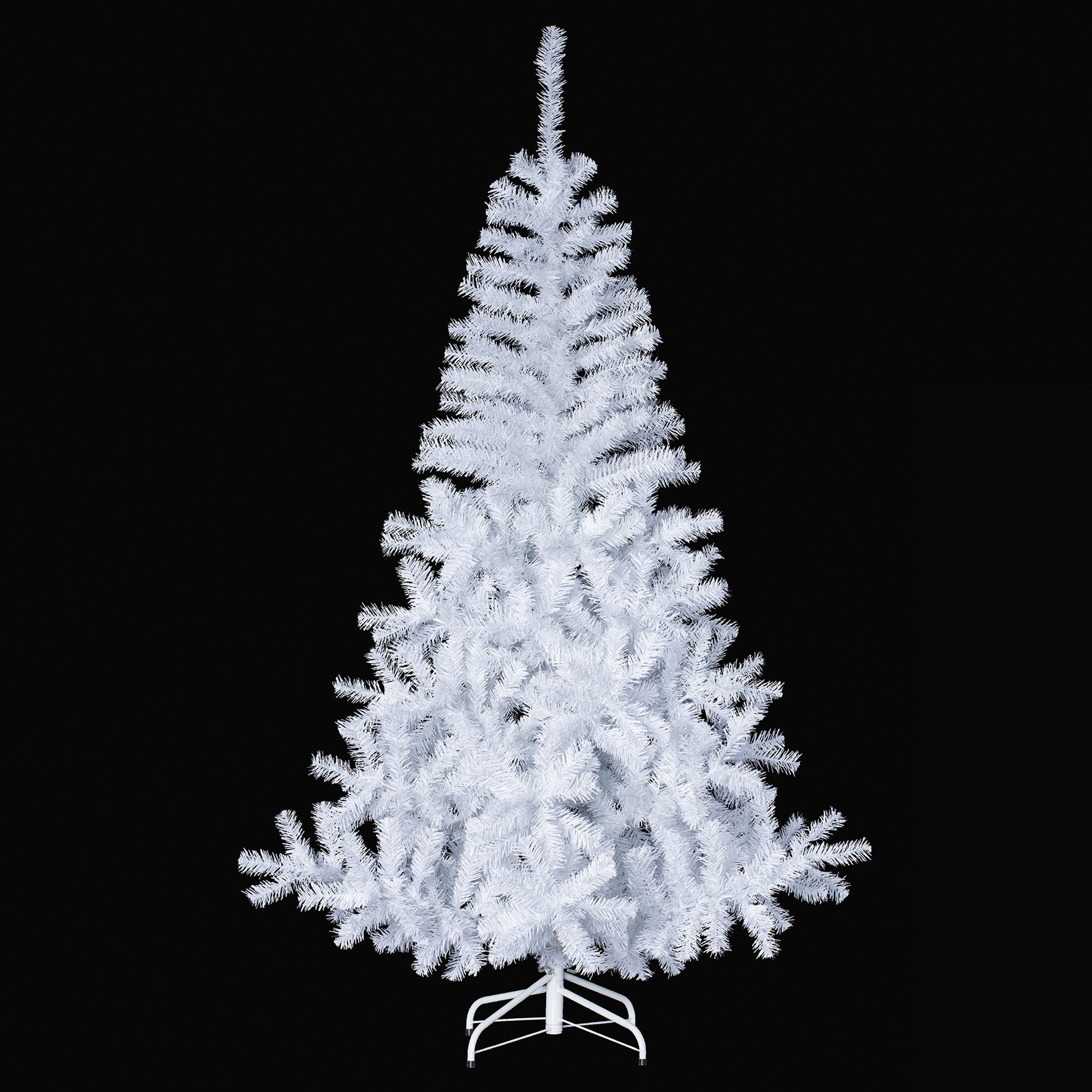 Elegante Arból de navidad Blanco 210 cm