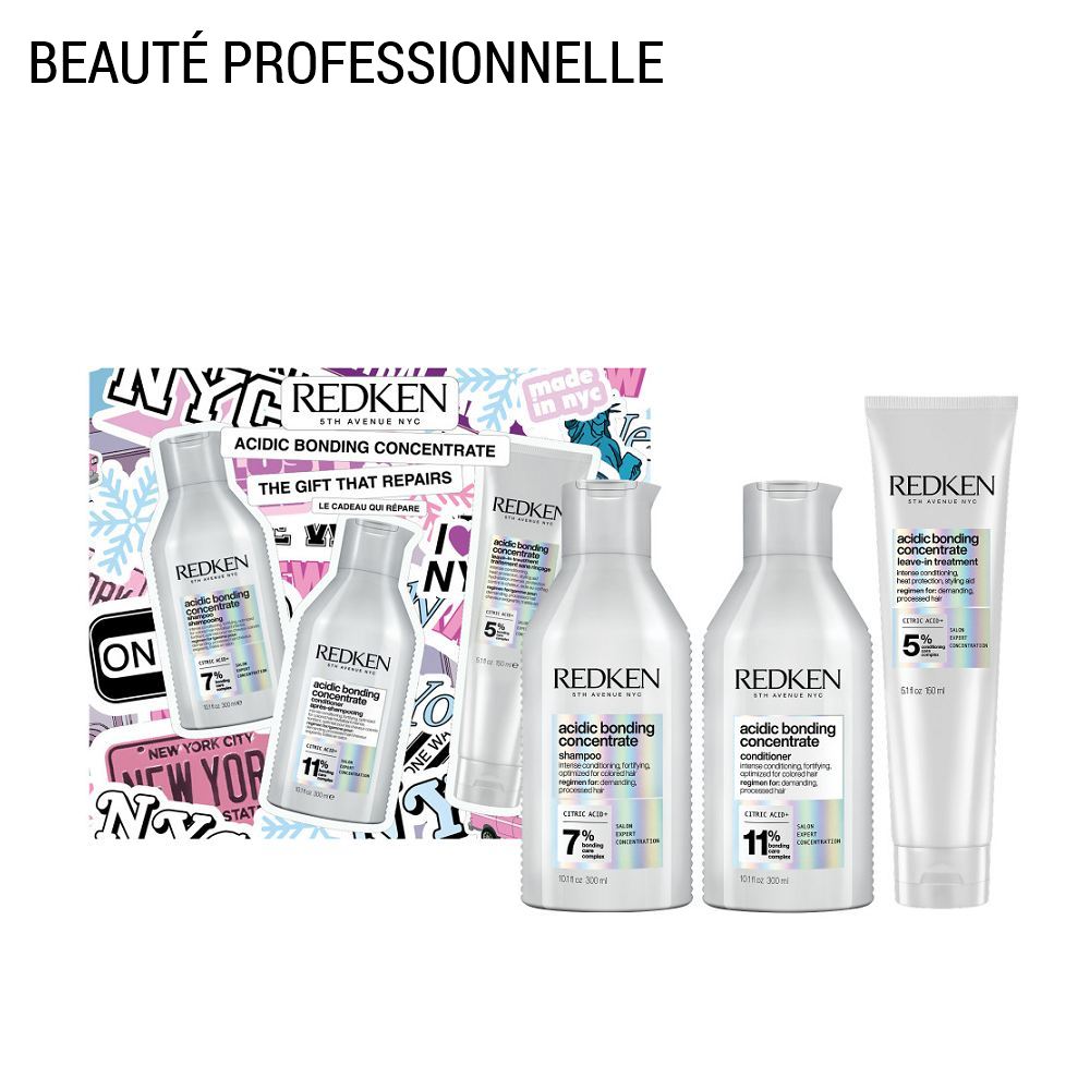Acidic Bonding Concentrate - Coffret Shampooing + Conditioner + Soin Sans Rinçage