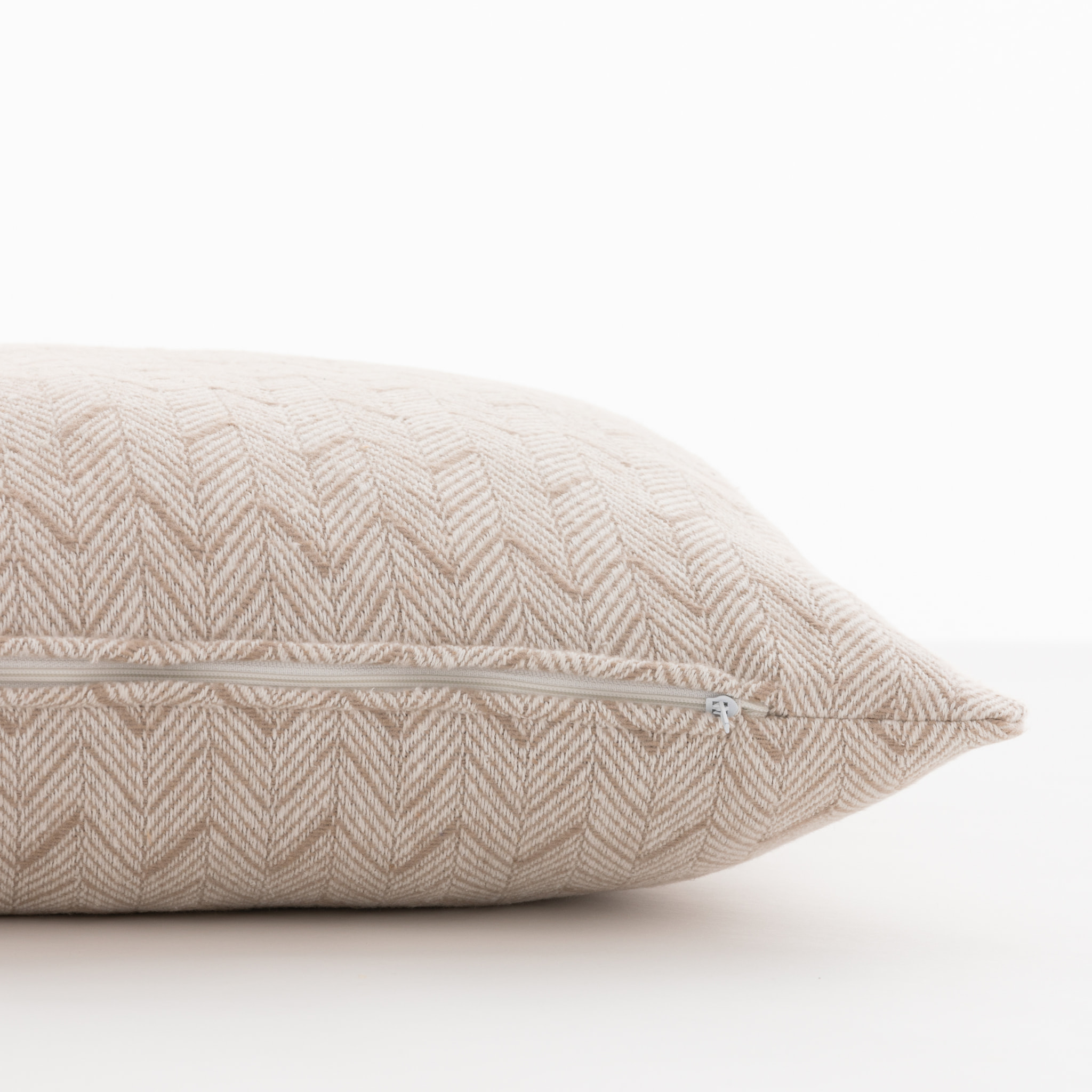 Housse de coussin en coton tissé BEIGE 50x50 cm