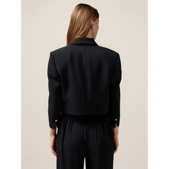 Oltre - Blazer cropped - Nero
