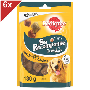 PEDIGREE Sa Récompense saveurs poulet et canard Friandises pour chien (6x130g)