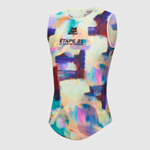 Tdf Arrivée Montmartre Base Layer Tank - Blu