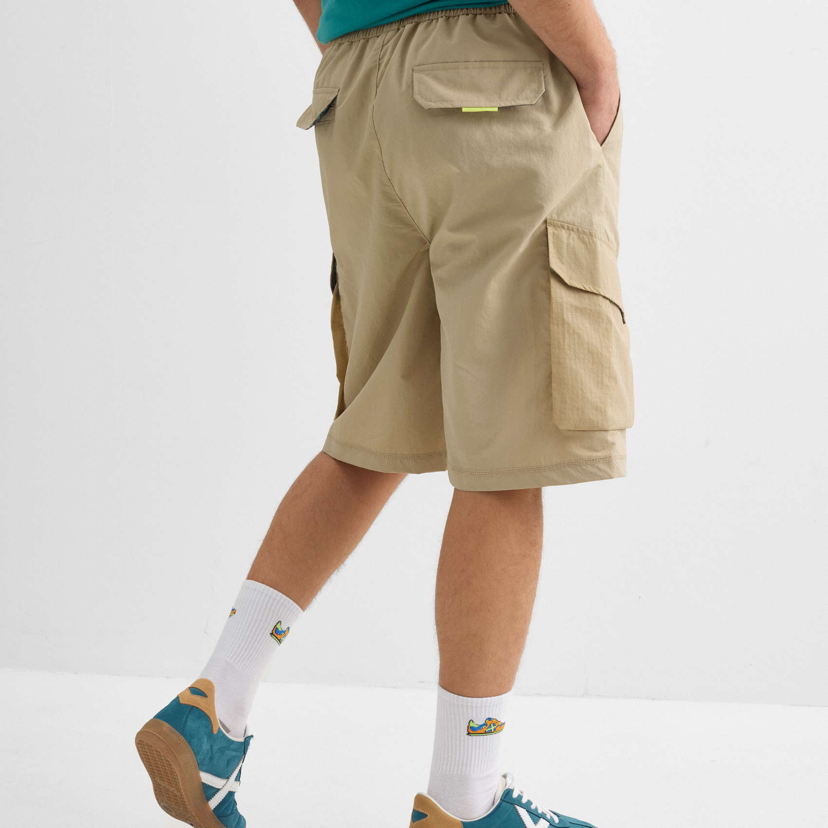 Bermuda MUNICH Trek streetwear de nylon camel