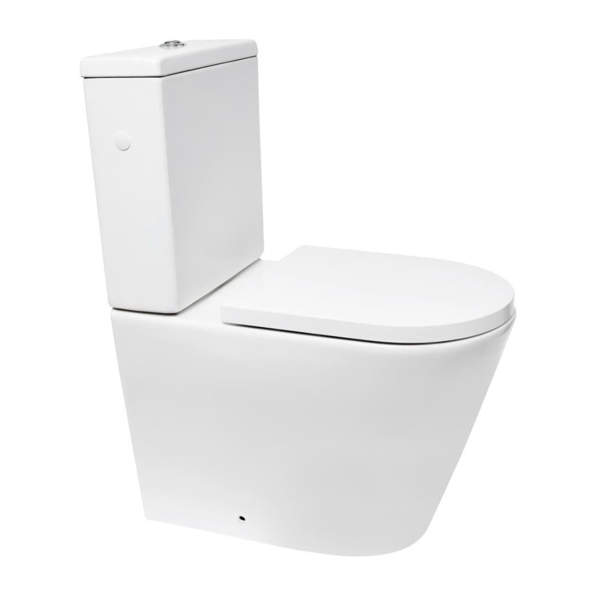 Project Combi WC à poser sans bride en céramique avec abattant SoftClose, blanc (SATPRO31)