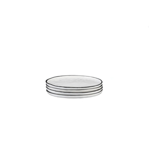 Assiette PURE Ø16,5cm - 4 pièces - Blanc Neige