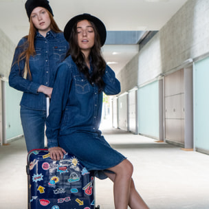 Juego De Maletas Pc Infantiles Itaca Ural Marino