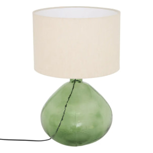 Lampe Mell cylindrique H.55cm vert