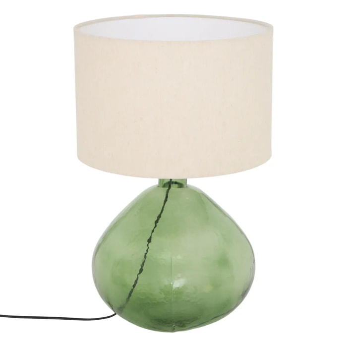 Lampe Mell cylindrique H.55cm vert