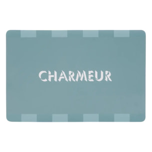 Set de table rectangulaire Chateau 30x45cm vert d'eau