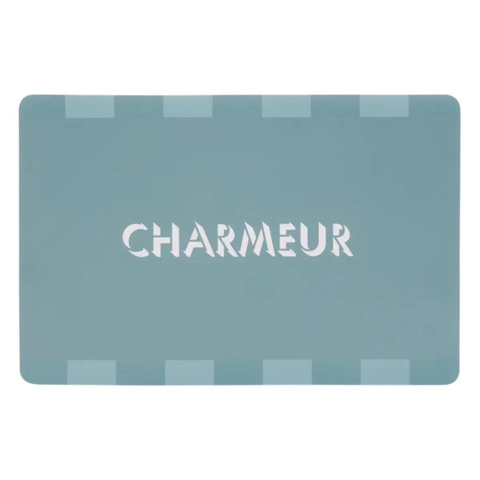 Set de table rectangulaire Chateau 30x45cm vert d'eau