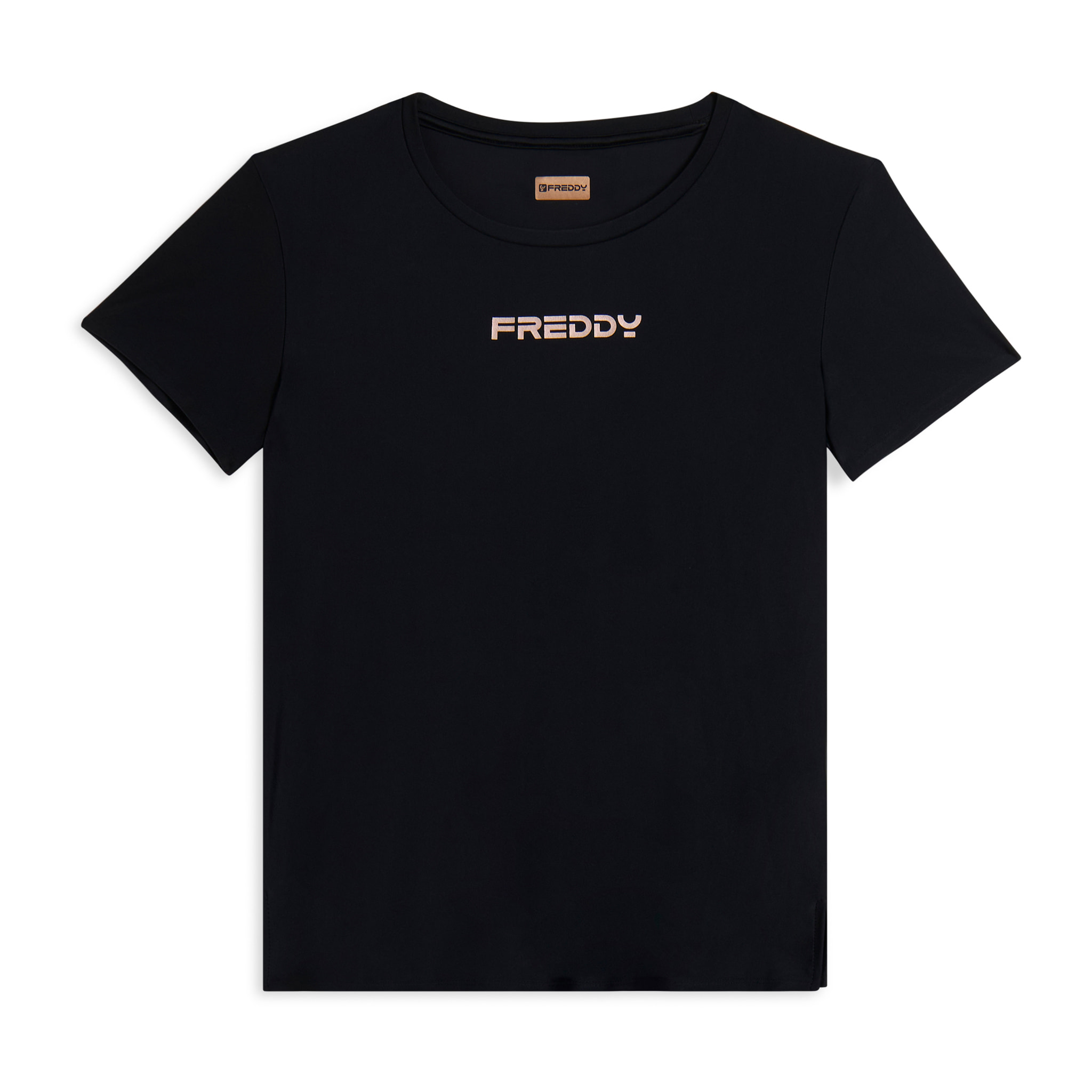 T-shirt tecnica con spacchi laterali e fit regolare