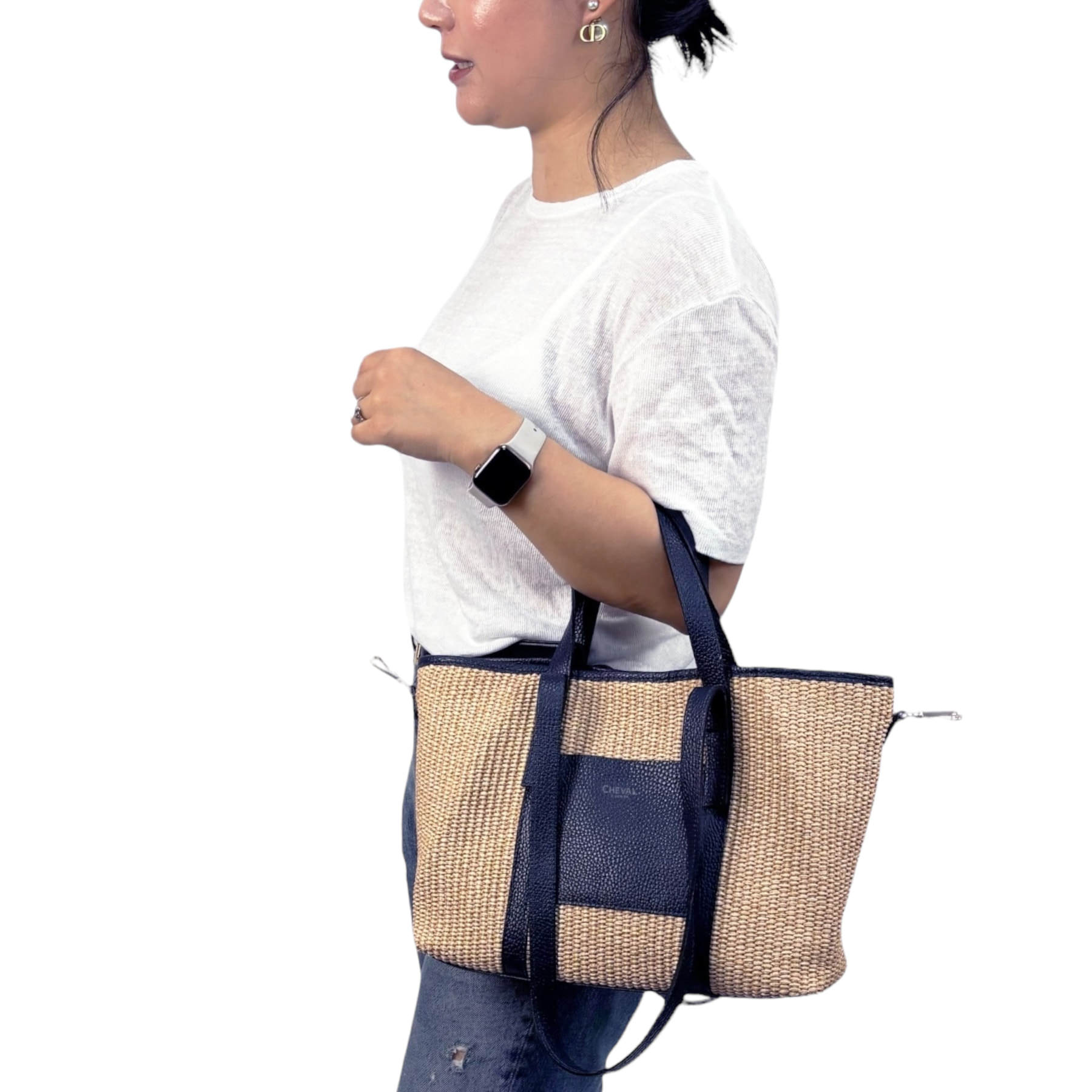 Bolso de mano Cheval Firenze Formentera Mini Azul Oscuro