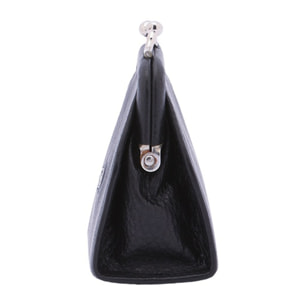 Portafoglio donna in vera pelle - Modello False - Casual - 7.5 x 9.0 x 4.5 cm