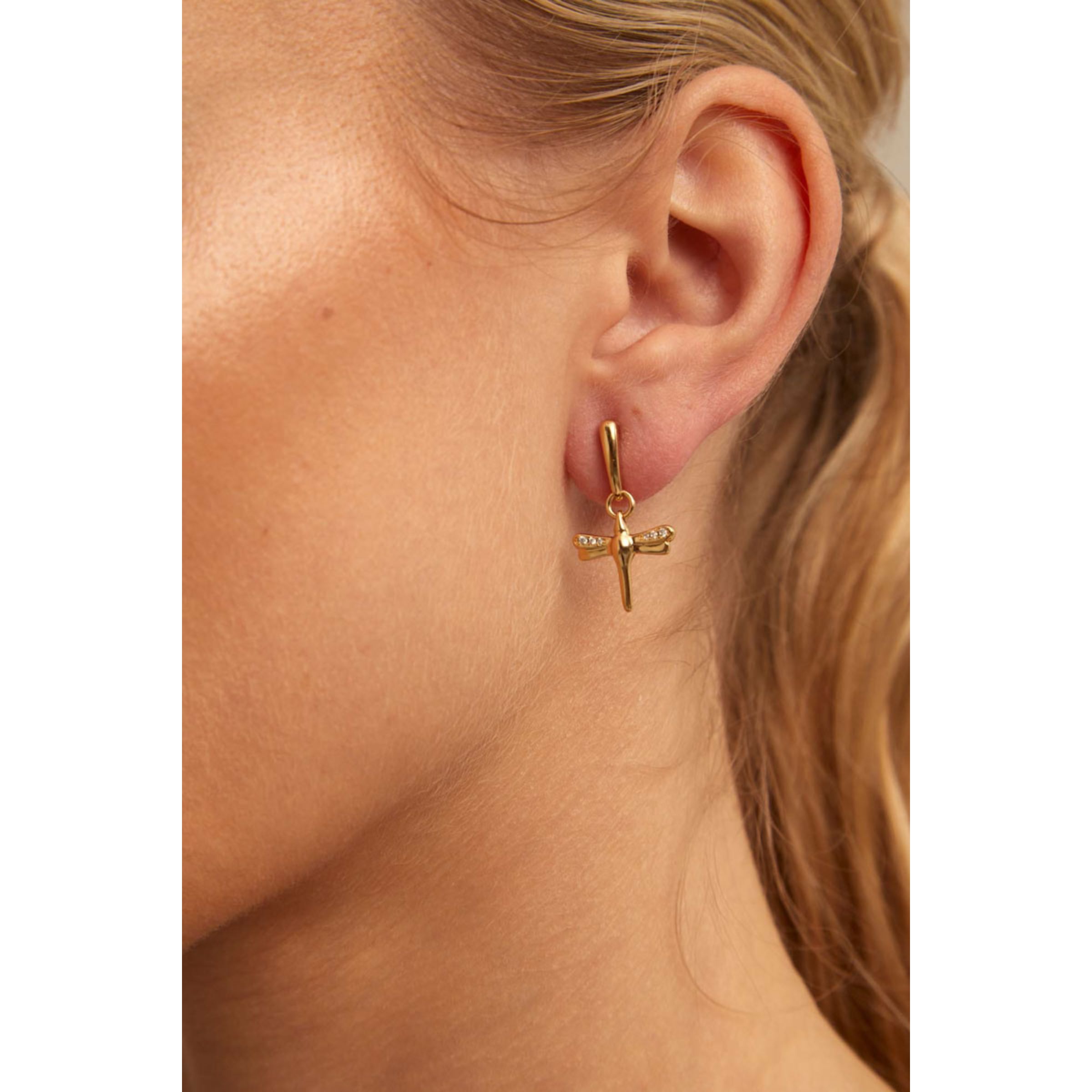 Pendiente Fortune Topaz BLANCO U