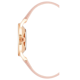 Reloj Nine West NW-2556RGPK Mujer Analogico Cuarzo con Correa de Cuero