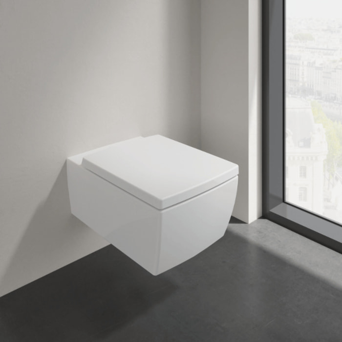 WC suspendu sans bride Memento 2.0 + abattant