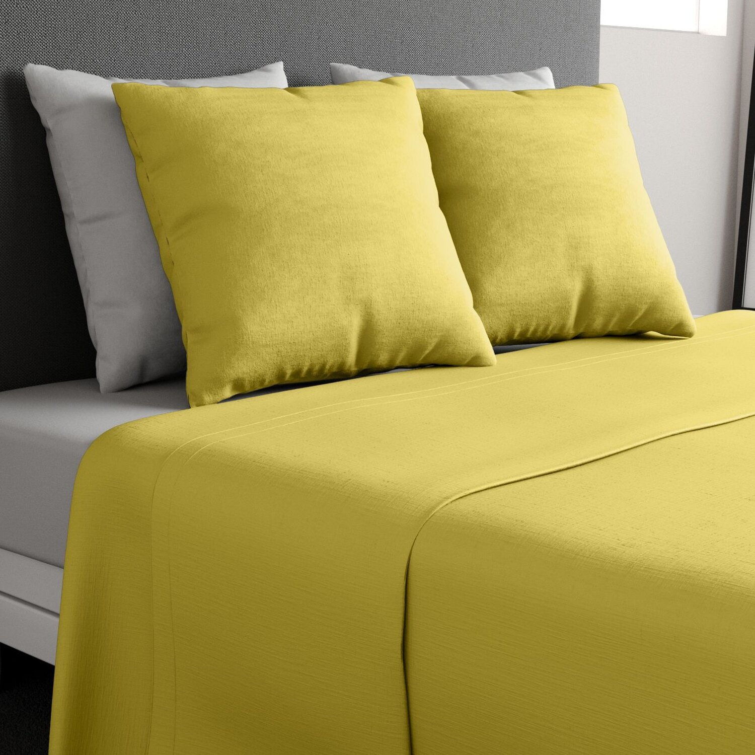 Parure De Drap 1 Pers 100% Coton 57fils + 1 taie Gold