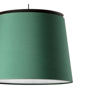 SAVOY Lampe suspension noir/vert