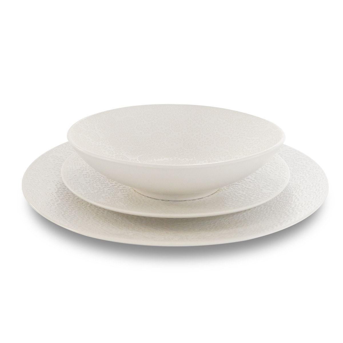 White Japan - Assiette salade et pâtes 19 cm (lot de 6)