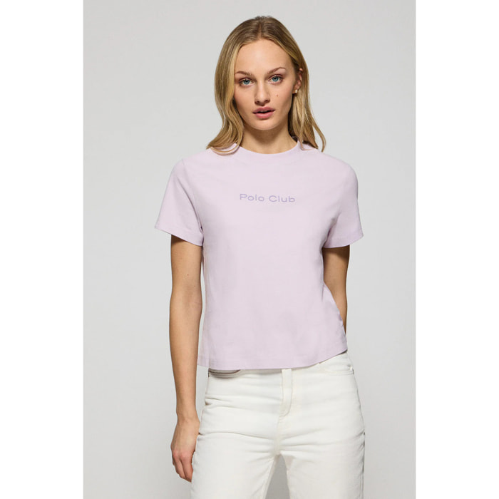 Camiseta Tori color lavanda con logo Minimal Combo Polo Club