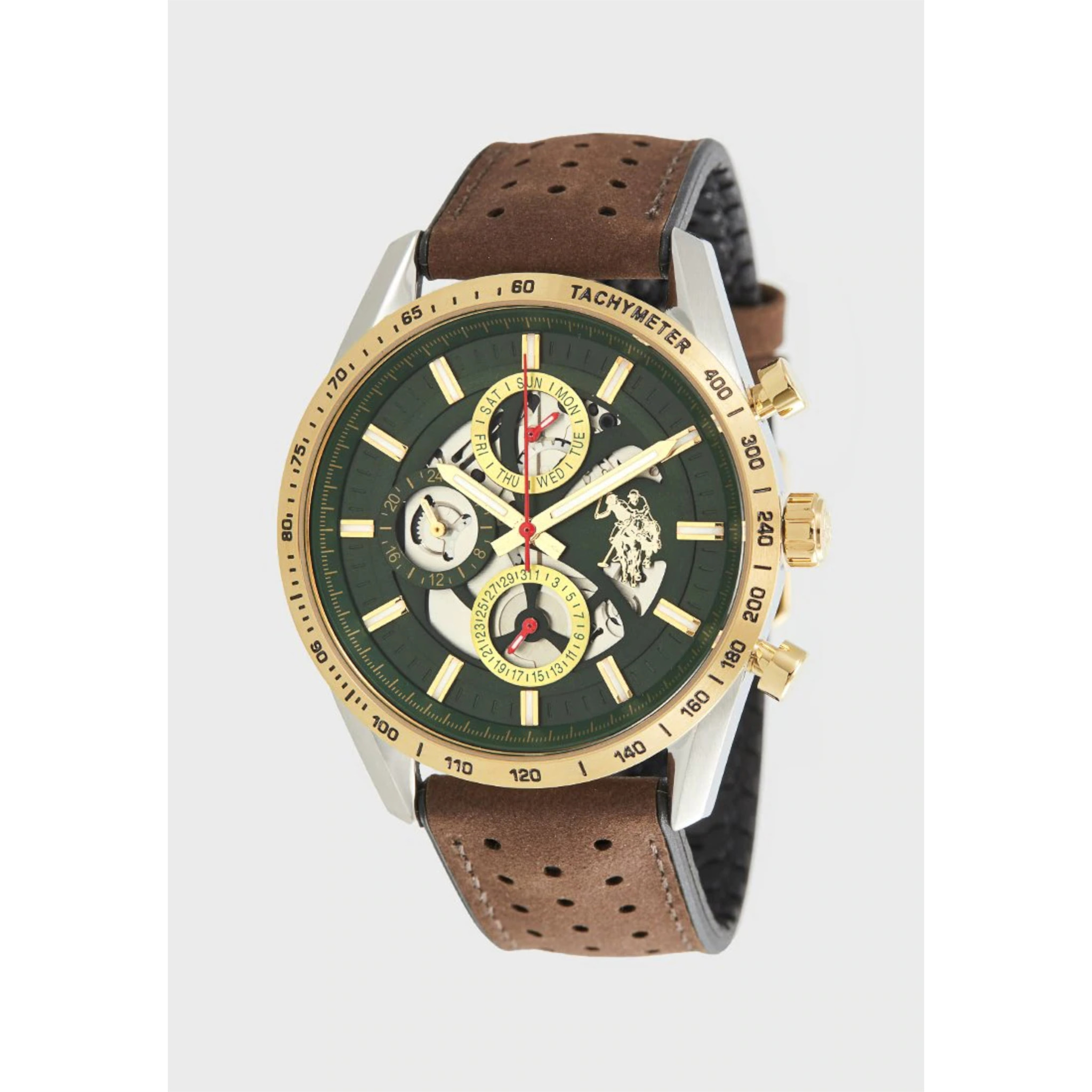 Cronografo U.S. Polo Assn.  In pelle