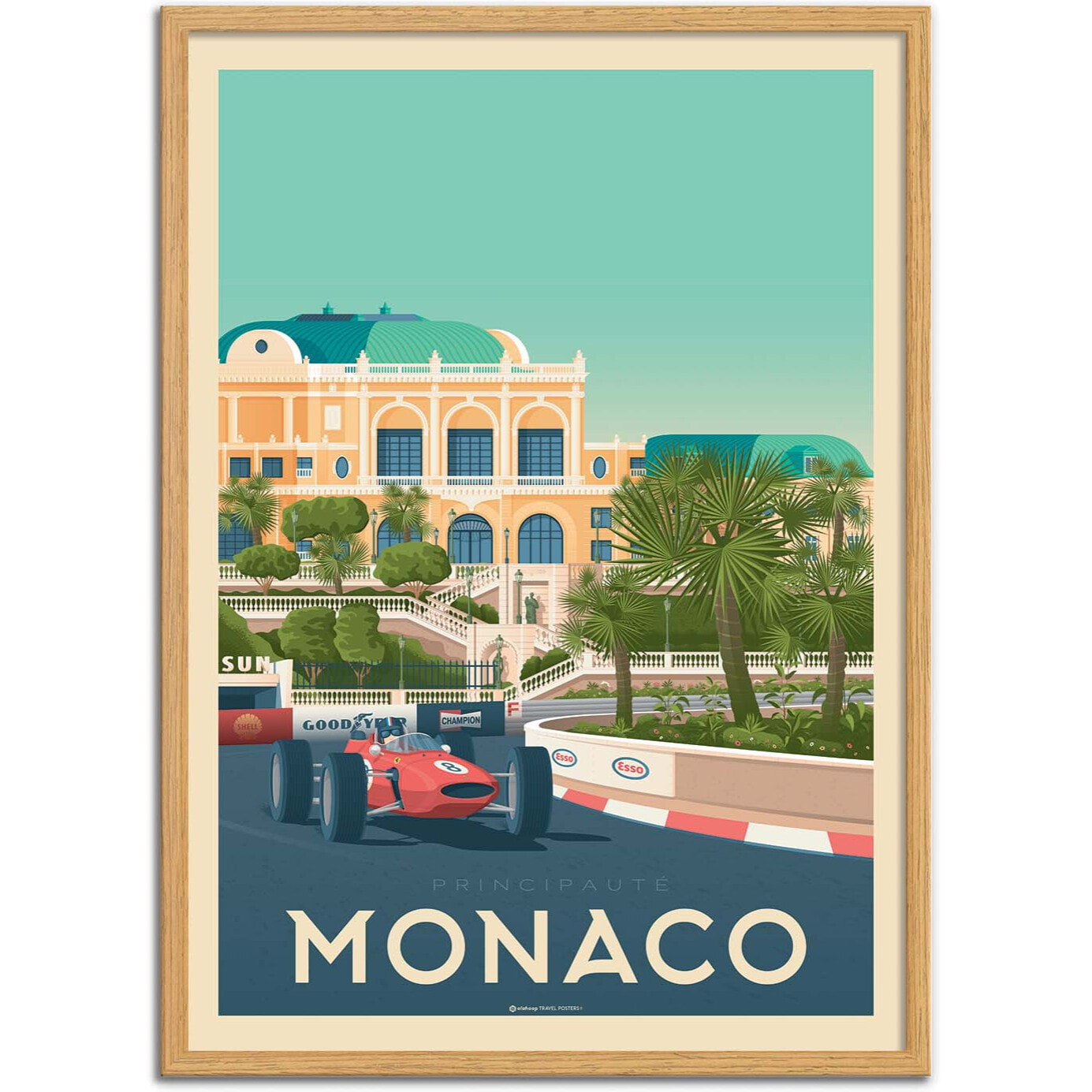 Affiche - Monaco - Olahoop Travel Posters