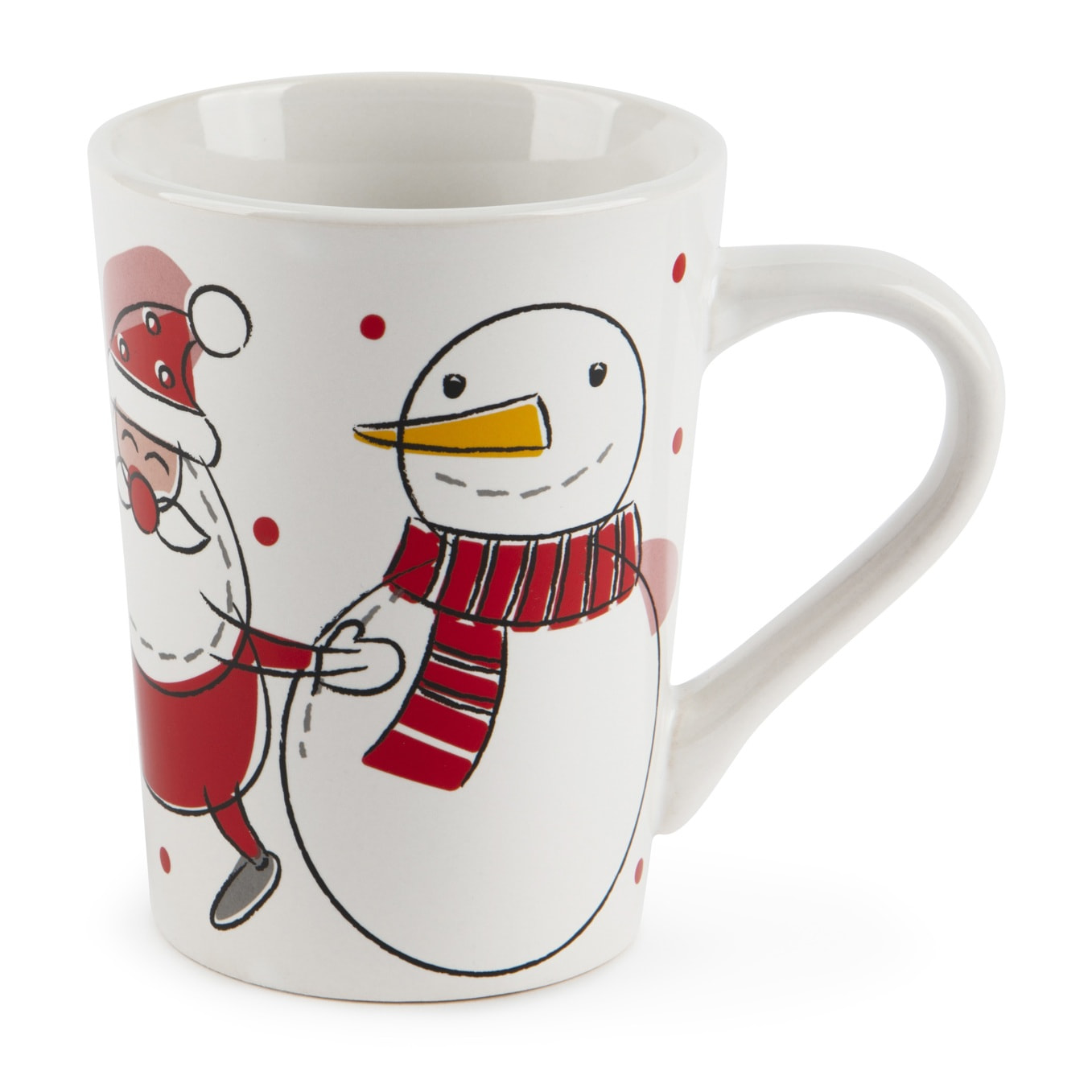 Set de 4 mugs Excelsa - Snowman, Grès Blanc