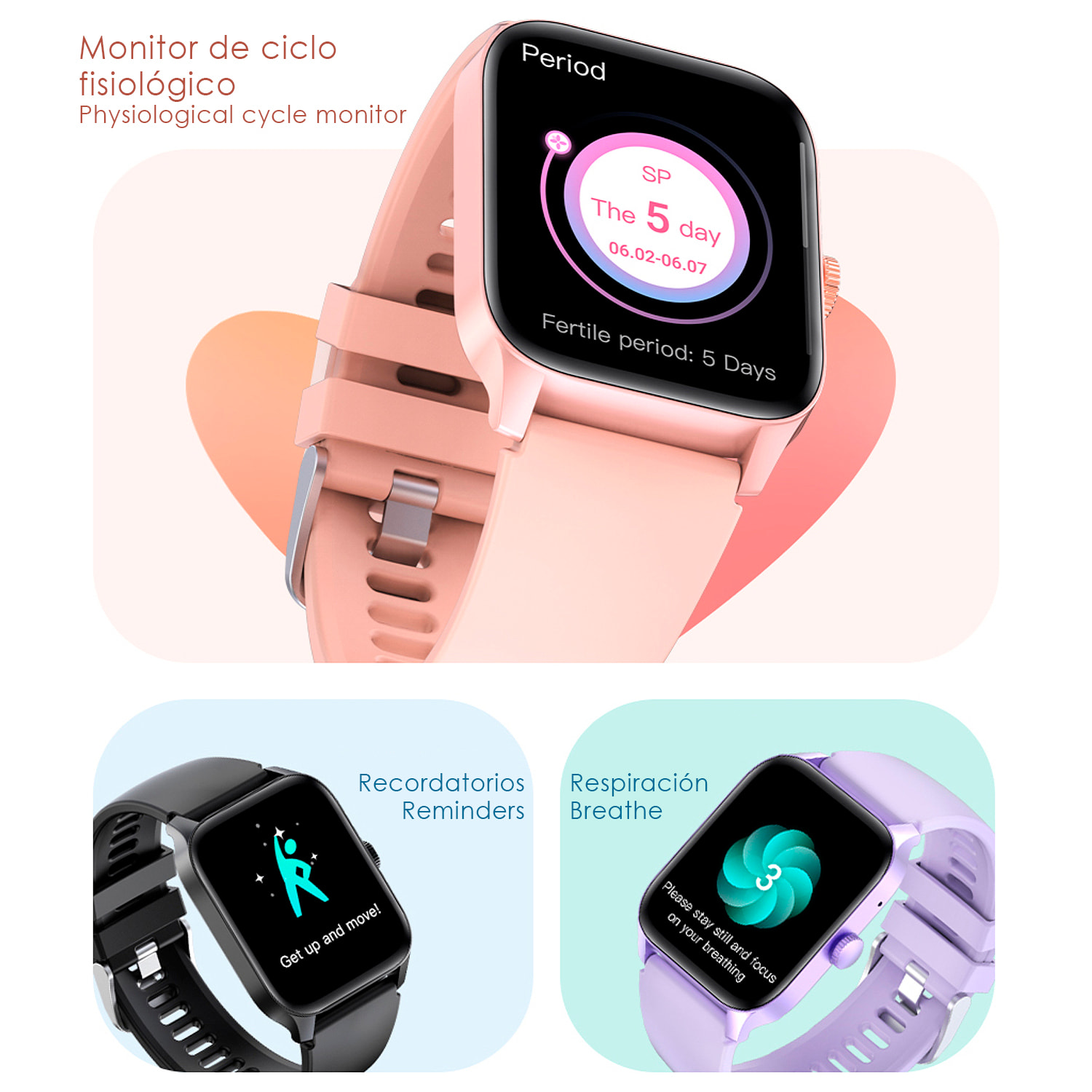 Smartwatch QS56. Llamadas Bluetooth, más de 100 modos deportivos. Medición de pasos, calorías y distancia.