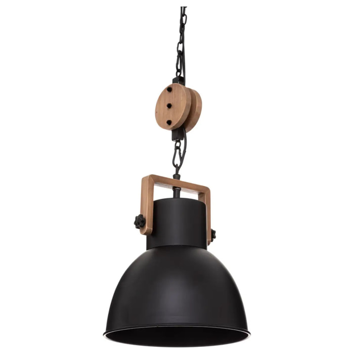 Suspension "Silas" - noir - métal D23 cm