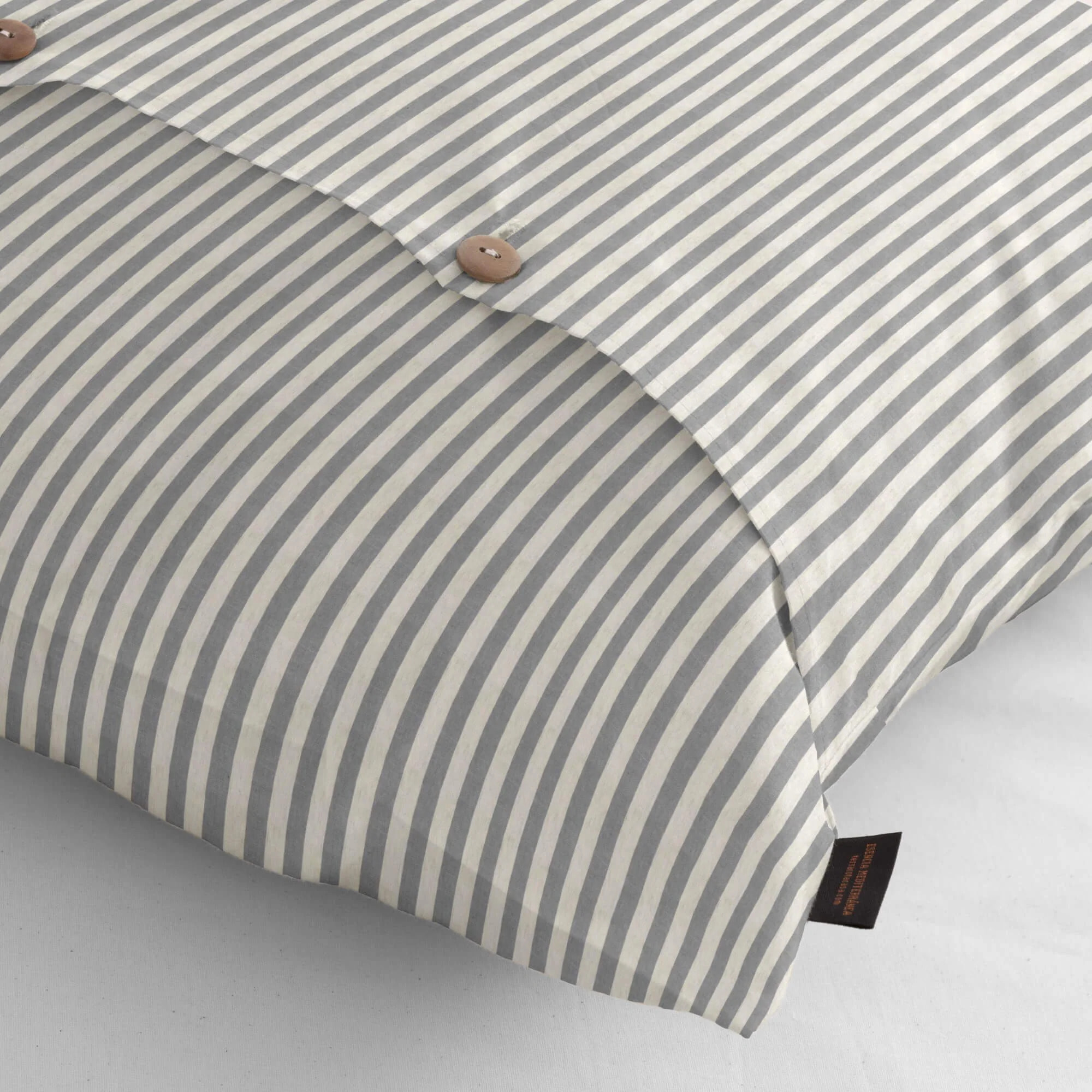 Taie d'oreiller en jacquard Jávea mediana Gris