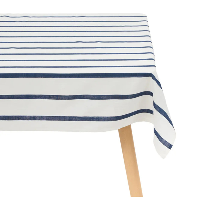 Nappe rectangulaire Oceania 240x140cm coton blanc