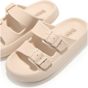 Sandalias Hebillas EVA Beige