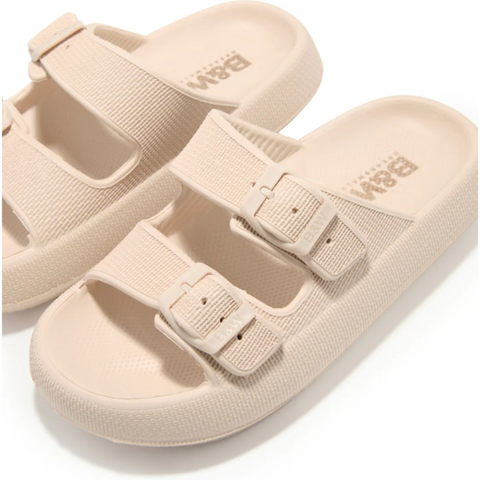 Sandalias Hebillas EVA Beige