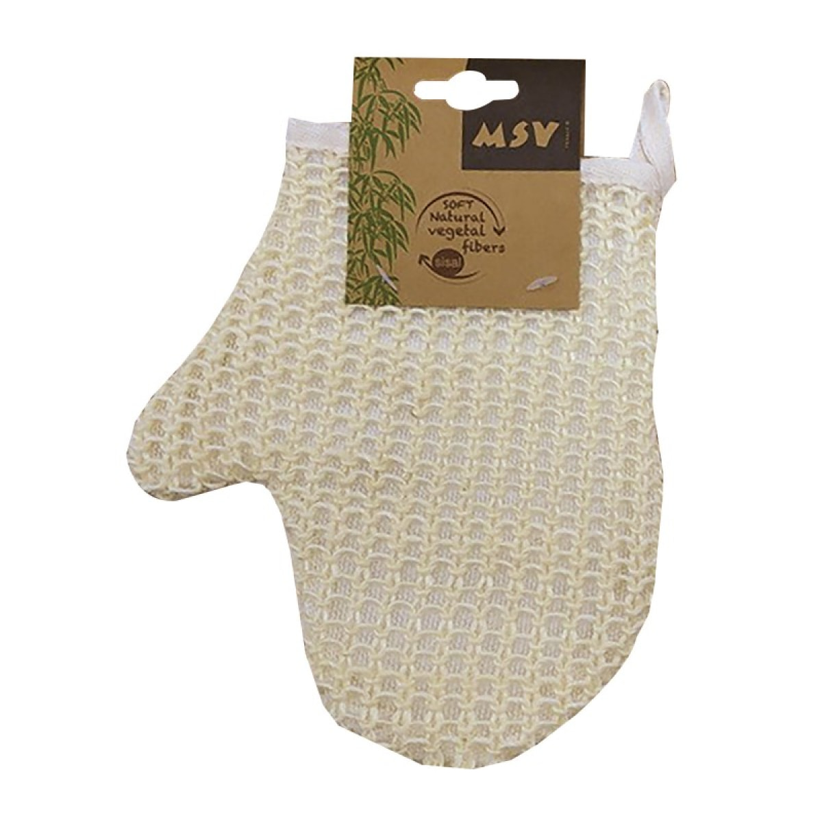 Gant de bain exfoliant en sisal MSV
